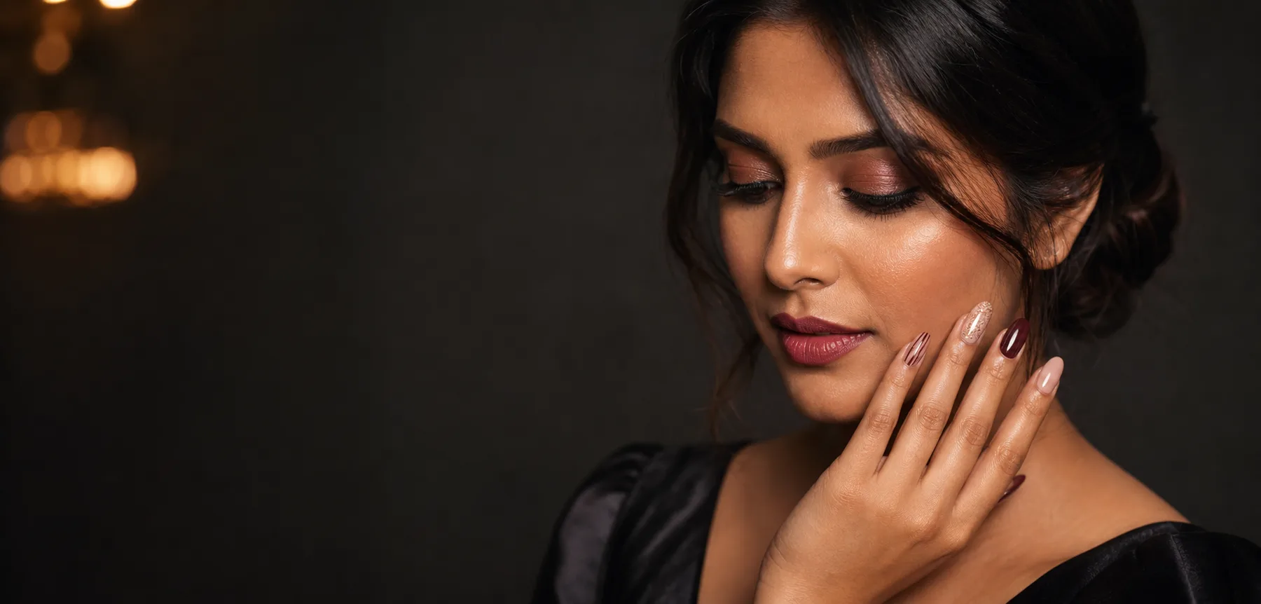 Beauty campaign featuring an elegant manicure at Daisy Nail Studio